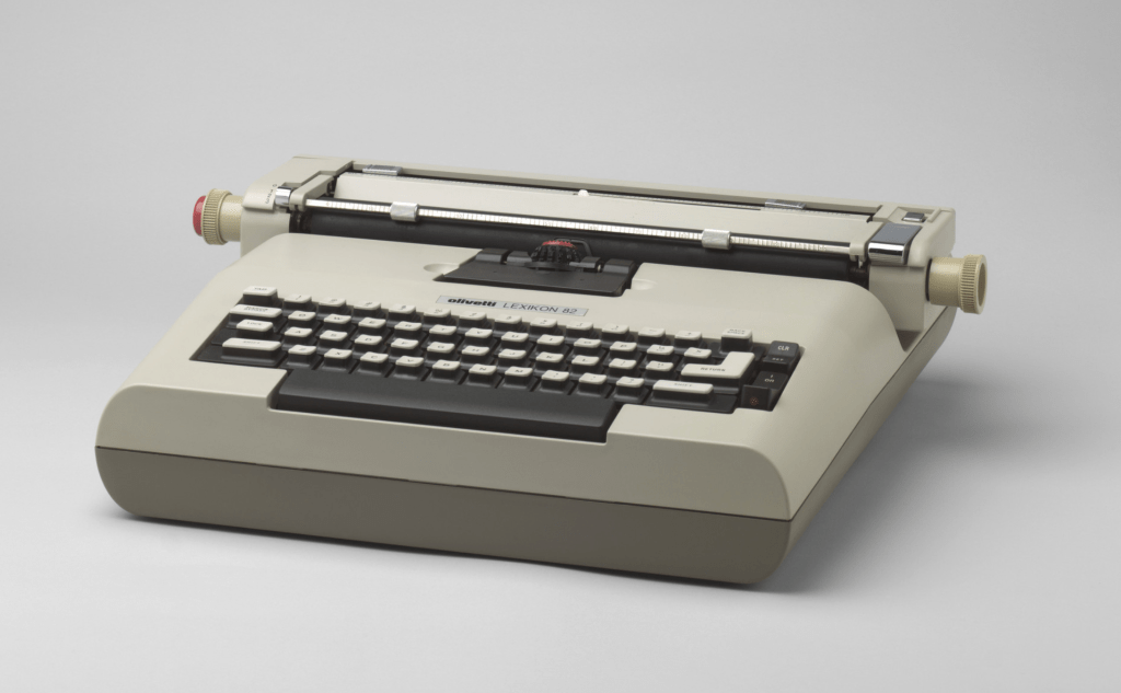 Lexicon 82 Electric Typewriter designed by Mario Bellini, Antonio Macchi Cassia and Gianni Passini